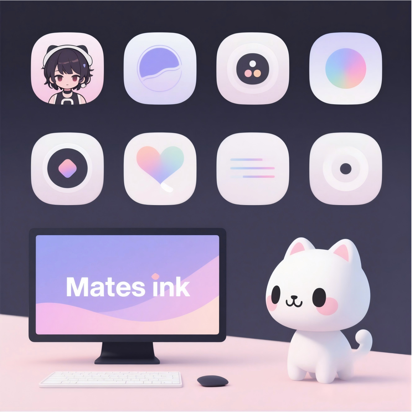 Mates.ink — Give your AI a face it deserves.